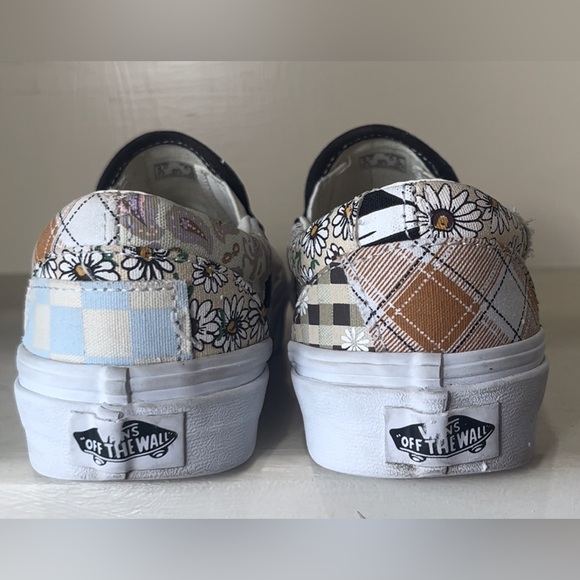 Vans Meadow Patchwork Classic Slip On Sneakers Size 5.5 - Picture 8 of 10